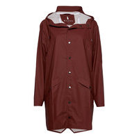 Long Jacket Outerwear Rainwear Rain Coats Punainen Rains