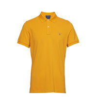 Original Pique Ss Rugger Polos Short-sleeved Keltainen GANT