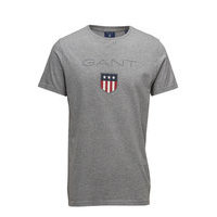 Shield Ss T-Shirt T-shirts Short-sleeved Harmaa GANT