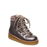 Boots - Flat - With Velcro Nauhalliset Talvikengät Sininen ANGULUS
