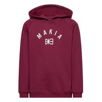 Brand Hooded Sweatshirt Huppari Punainen Makia