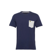 Contrast Pocket T Shirt T-shirts Short-sleeved Sininen Lyle & Scott