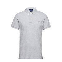 Original Pique Ss Rugger Polos Short-sleeved Harmaa GANT