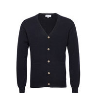 Man V Cardigan Neuletakki Sininen Davida Cashmere