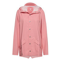 Jacket Outerwear Rainwear Rain Coats Vaaleanpunainen Rains