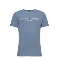 Essential Logo Tee S/S T-shirts Short-sleeved Sininen Tommy Hilfiger