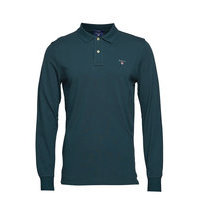 The Original Pique Ls Rugger Polos Long-sleeved Vihreä GANT