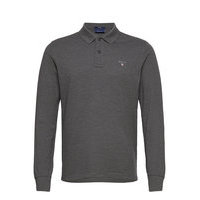 The Original Pique Ls Rugger Polos Long-sleeved Harmaa GANT