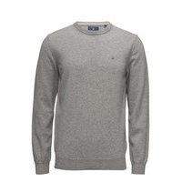 Superfine Lambswool Crew Neulepaita Pyöreä Kaula-aukko Harmaa GANT