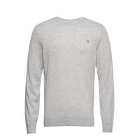 Superfine Lambswool Crew Neulepaita Pyöreä Kaula-aukko Harmaa GANT