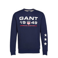 D2. Gant Retro Shield C-Neck Svetari Collegepaita Sininen GANT