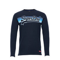 Vl Cali Stripe Ls Top T-shirts Long-sleeved Sininen Superdry