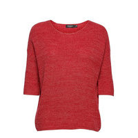 Sltuesday Cotton Jumper T-shirts & Tops Knitted T-shirts/tops Punainen Soaked In Luxury, Soaked in Luxury