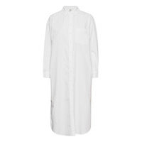 Objdivia L/S Shirt Dress .C Polvipituinen Mekko Valkoinen Object