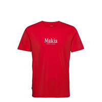 Strait T-Shirt T-shirts Short-sleeved Punainen Makia