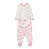 Baby Pyjamas Set -Aop Pyjamasetti Pyjama Vaaleanpunainen CeLaVi