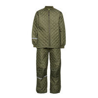 Thermal Set -Solid Outerwear Thermo Outerwear Vihreä CeLaVi