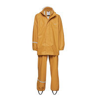 Basci Rainwear Set, Solid Sadevaatteet Keltainen CeLaVi