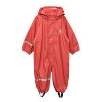 Rainwear Suit -Pu Outerwear Rainwear Sets & Coveralls Punainen CeLaVi