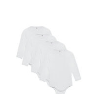 Body Ls Ao-Printed Bodies Long-sleeved Valkoinen Pippi