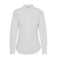 Tjw Slim Fit Oxford Shirt Pitkähihainen Paita Valkoinen Tommy Jeans