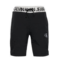 Punto Fabric Mix Jogger Shorts Shortsit Musta Calvin Klein