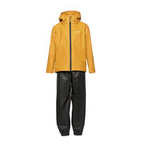 Kids Packable Rainset Outerwear Rainwear Sets & Coveralls Keltainen Tretorn