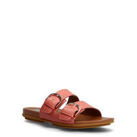 Graccie Slides Shoes Summer Shoes Flat Sandals Vaaleanpunainen FitFlop
