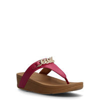 Lottie Chain Toe-Thongs Shoes Summer Shoes Flat Sandals Punainen FitFlop