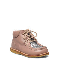 Shoes - Flat - With Lace Bootsit Nauhalliset Saapikkaat Vaaleanpunainen ANGULUS