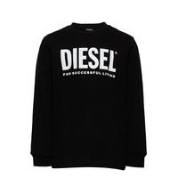 Tjustlogo Ml T-Shirt T-shirts Long-sleeved T-shirts Musta Diesel