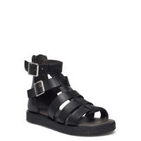 Sandals - Flat - Open Toe - Clo Shoes Summer Shoes Sandals Musta ANGULUS