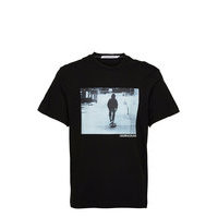 Urban Skater Box S/S Tee T-shirts Short-sleeved Musta Calvin Klein Jeans
