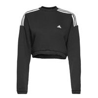 Crop Crew Sweatshirt W Svetari Collegepaita Musta Adidas Performance, adidas Performance