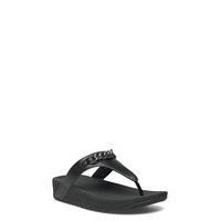 Lottie Chain Toe-Thongs Shoes Summer Shoes Flat Sandals Musta FitFlop