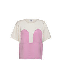 Mickey Short Loose Tee T-shirts & Tops Short-sleeved Vaaleanpunainen R/H Studio