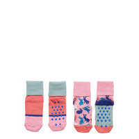 2-Pack Kids Bunny Anti Slip Socks & Tights Non-slip Socks Monivärinen/Kuvioitu Happy Socks