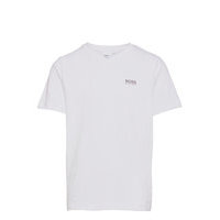 Short Sleeves Tee-Shirt T-shirts Short-sleeved Valkoinen BOSS