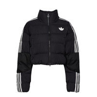 Short Synthetic Down Puffer Jacket W Vuorillinen Takki Topattu Takki Musta Adidas Originals, adidas Originals
