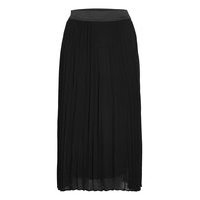 Objmila Hw Plisse Long Skirt Ec Pa Polvipituinen Hame Musta Object