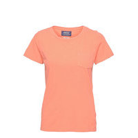 Linen Tee T-shirts & Tops Short-sleeved Vaaleanpunainen Sebago