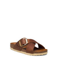 Siena Big Buckle Shoes Summer Shoes Flat Sandals Ruskea Birkenstock