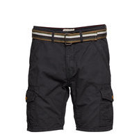 Shorts W/ Belt Shorts Casual Musta Blend