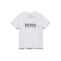 Short Sleeves Tee-Shirt T-shirts Short-sleeved Valkoinen BOSS