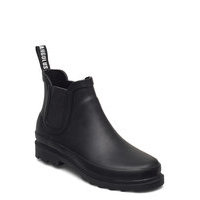 Rain Boots - Low With Elastic Shoes Boots Ankle Boots Ankle Boot - Flat Musta ANGULUS