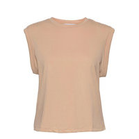 Luma T-shirts & Tops Sleeveless Vaaleanpunainen Mango