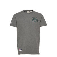 Varsity Arch Mini Tee T-shirts Short-sleeved Harmaa Superdry