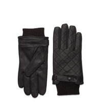 Barbour Quilted Leather Glove Hanskat Käsineet Musta Barbour