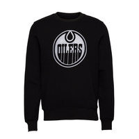 Edmonton Oilers Mono Core Graphic Crew Sweatshirt Svetari Collegepaita Musta Fanatics