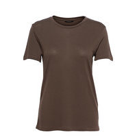 Katka Ss T-Shirt T-shirts & Tops Short-sleeved Ruskea Bruuns Bazaar